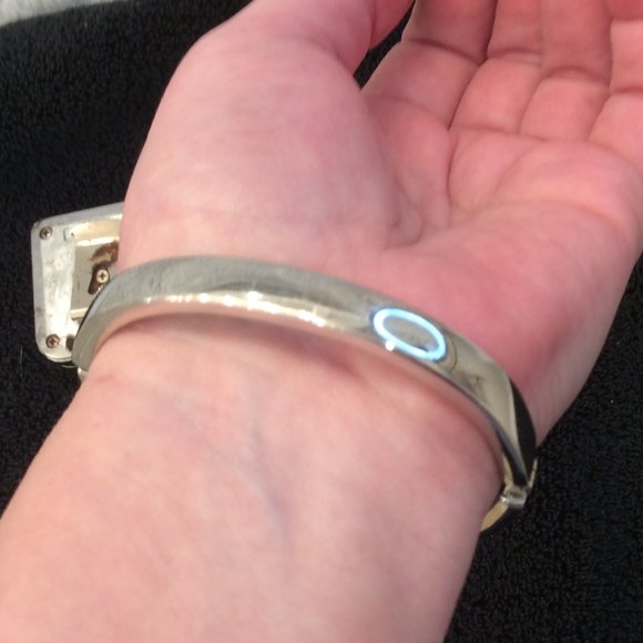 Vintage Swarovski Silver Crystal Bangle Bracelet - Picture 12 of 16